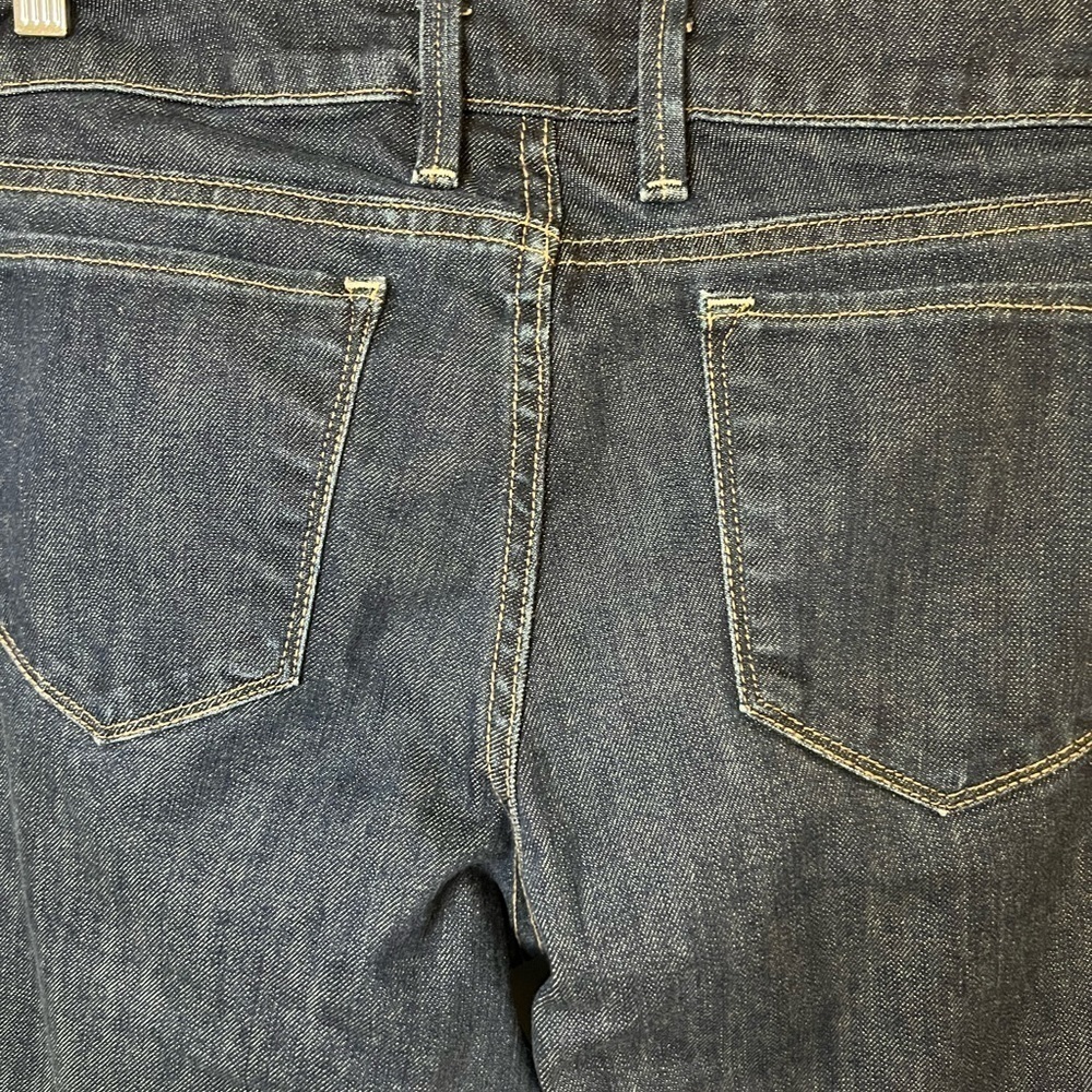 Y2K Banana Republic Urban Boot cut Womens Size 4 Blue Jean Low Rise Dark Wash - Picture 4 of 10